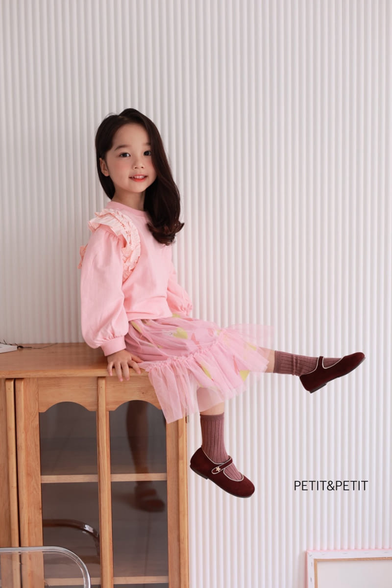 Petit & Petit - Korean Children Fashion - #prettylittlegirls - Frill Sweatshirt - 7