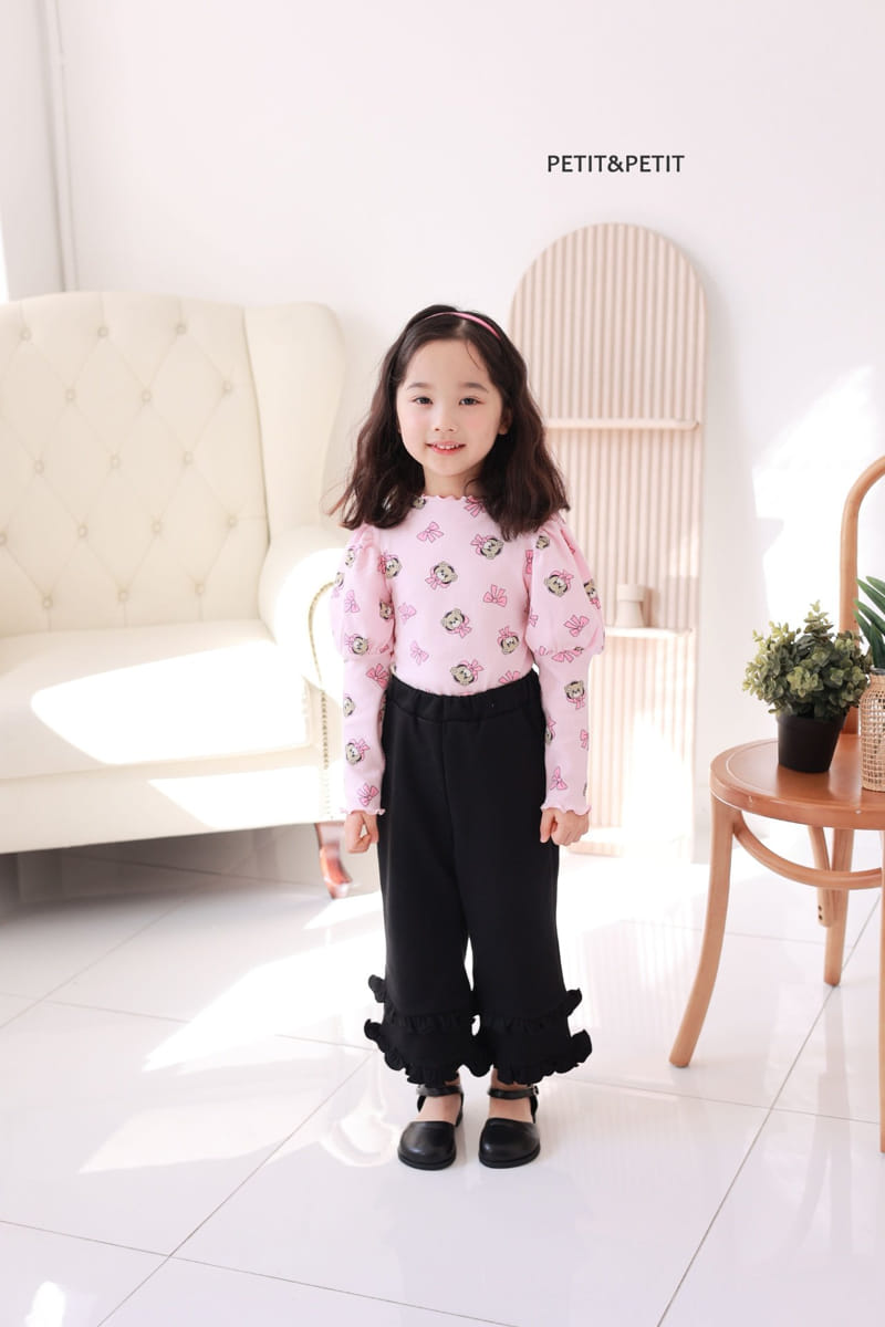 Petit & Petit - Korean Children Fashion - #prettylittlegirls - Ribbon Bear Tee - 6