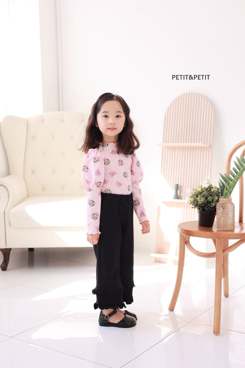 Petit & Petit - Korean Children Fashion - #todddlerfashion - Ribbon Bear Tee - 7