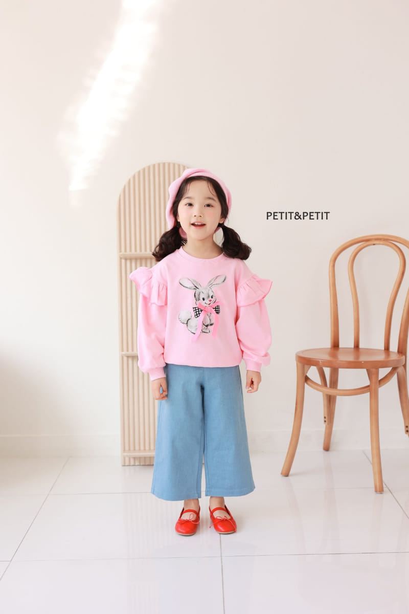 Petit & Petit - Korean Children Fashion - #todddlerfashion - Ribbon Rabbit Swaetshirt - 6