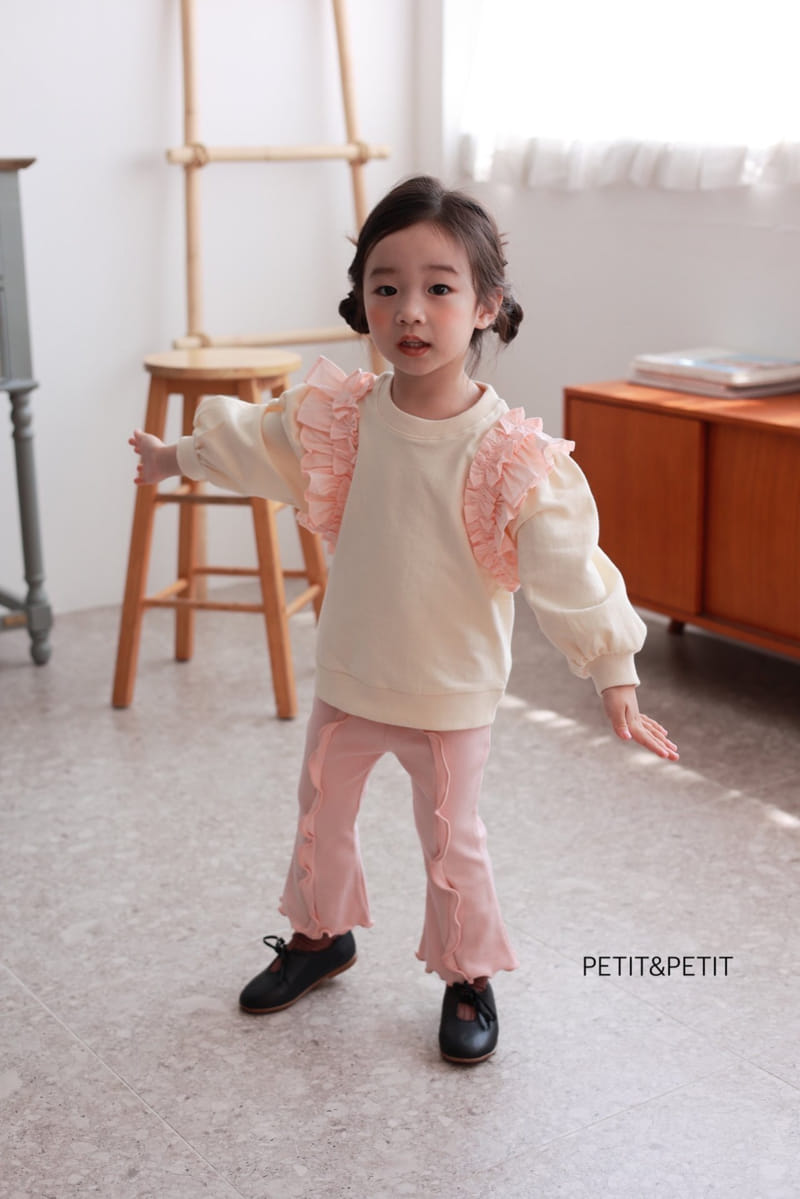 Petit & Petit - Korean Children Fashion - #toddlerclothing - Frill Sweatshirt - 9