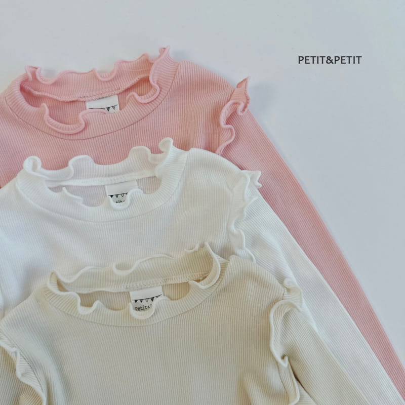 Petit & Petit - Korean Children Fashion - #toddlerclothing - Frill Terry Tee