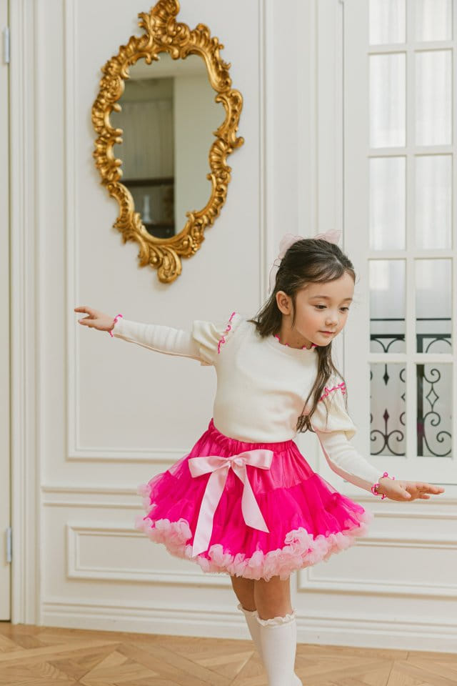 Pink Berry - Korean Children Fashion - #magicofchildhood - Cherrry Blossom Tutu Skirt - 4