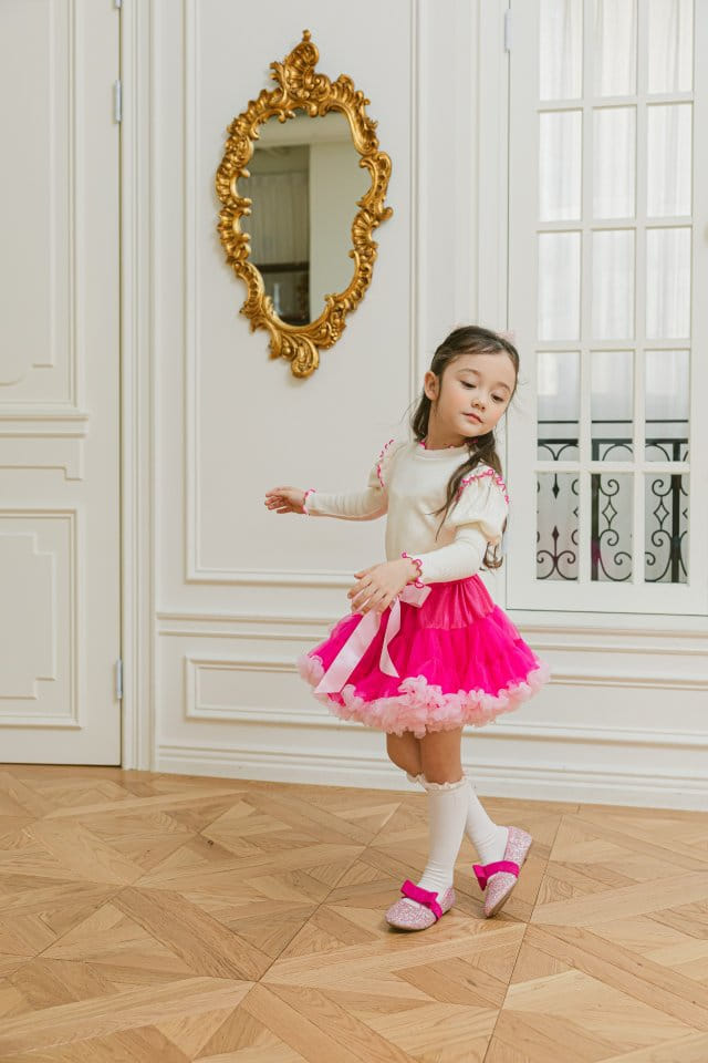 Pink Berry - Korean Children Fashion - #prettylittlegirls - Cherrry Blossom Tutu Skirt - 5