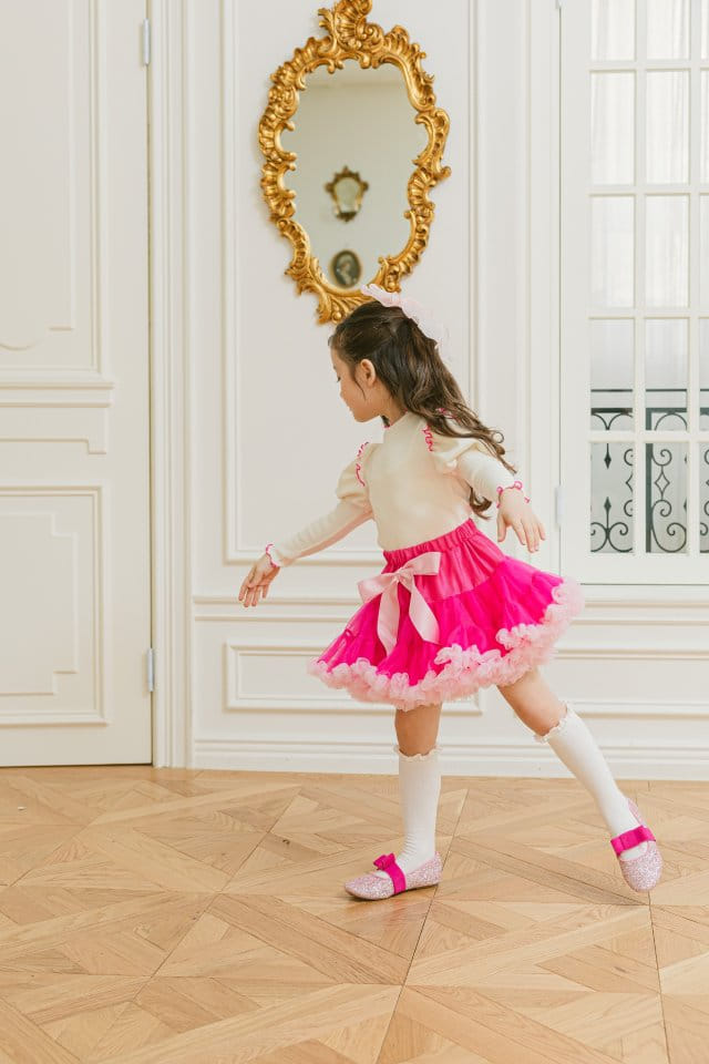 Pink Berry - Korean Children Fashion - #toddlerclothing - Cherrry Blossom Tutu Skirt - 7