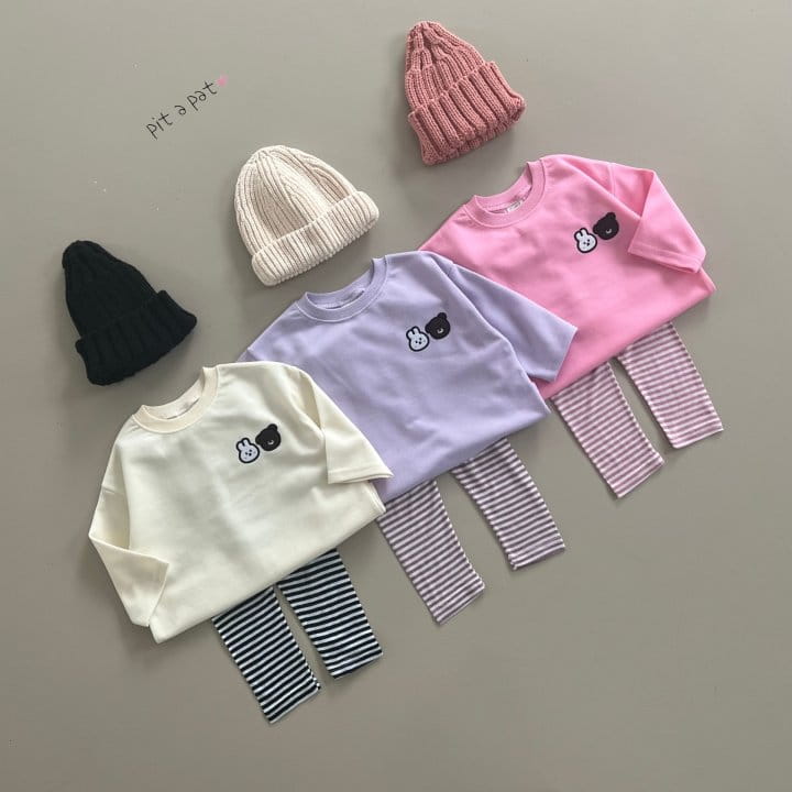 Pitapat - Korean Children Fashion - #Kfashion4kids - Both Top Bottom Set - 10