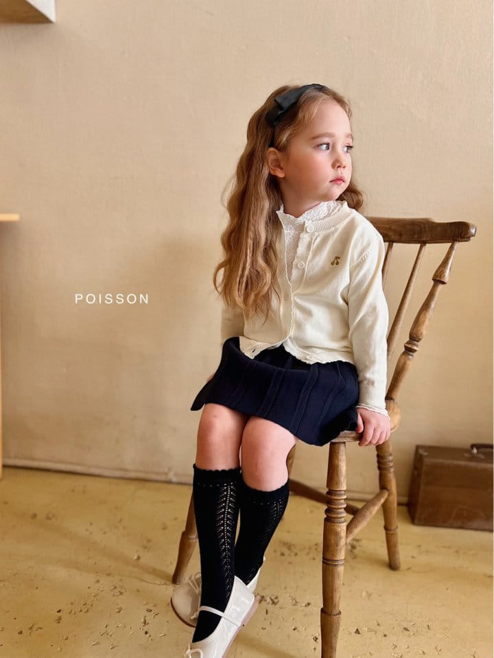 Poisson - Korean Children Fashion - #childrensboutique - Lace Half Turtleneck Tee - 9