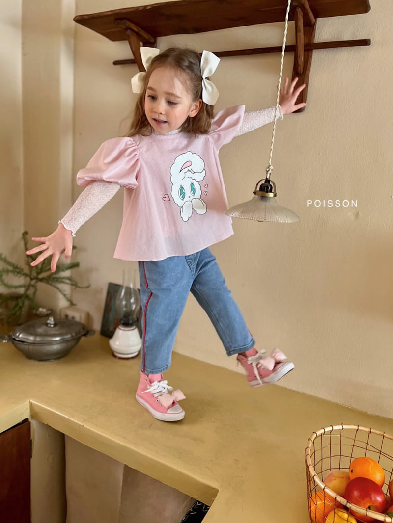 Poisson - Korean Children Fashion - #kidsshorts - Piping Jeans - 7