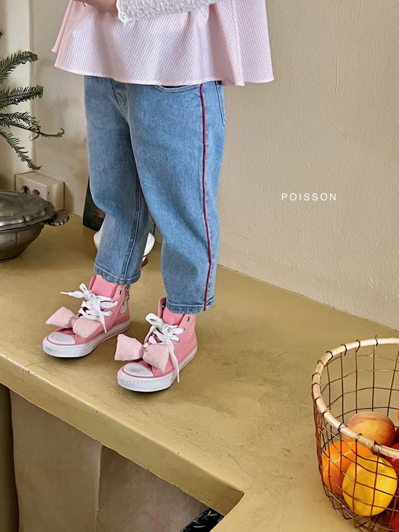 Poisson - Korean Children Fashion - #littlefashionista - Piping Jeans - 11