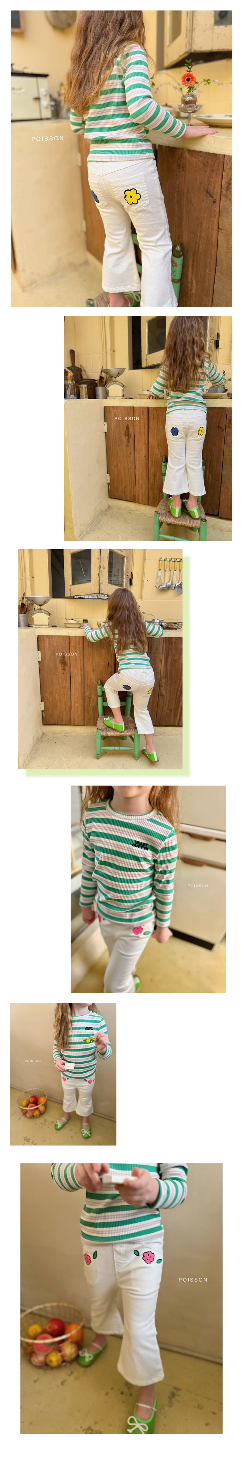 Poisson - Korean Children Fashion - #minifashionista - Flower Pants - 3