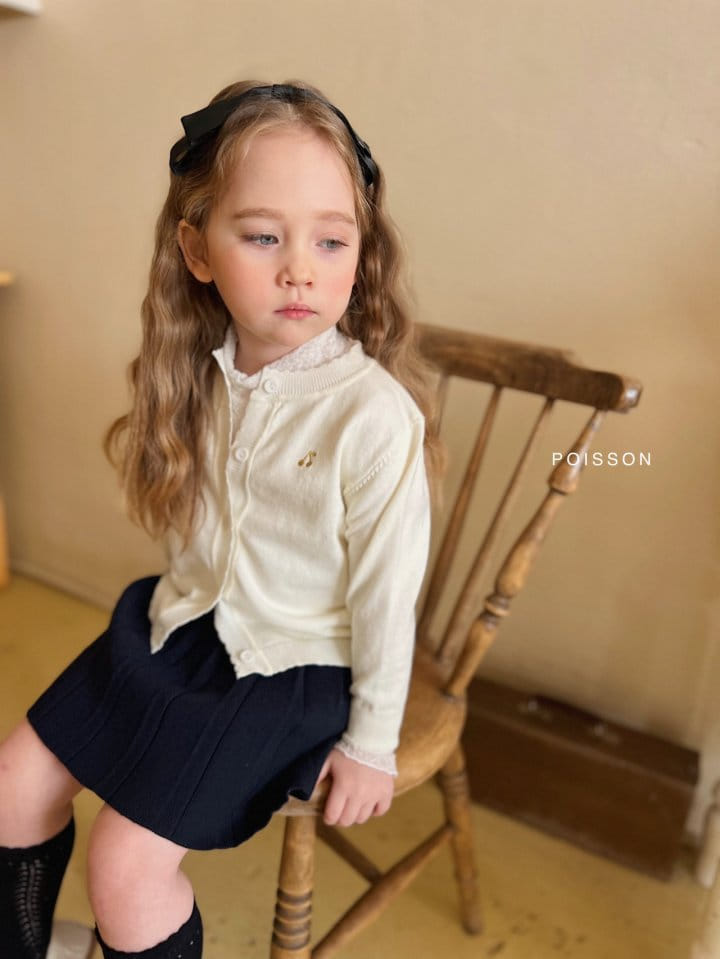 Poisson - Korean Children Fashion - #prettylittlegirls - Lace Half Turtleneck Tee - 6