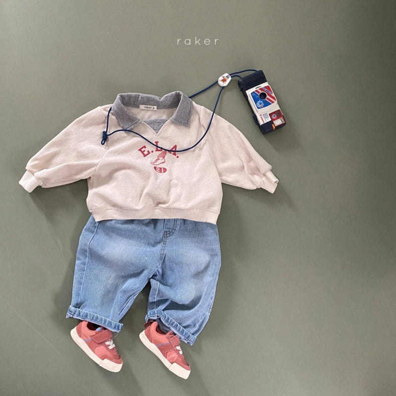 Raker - Korean Children Fashion - #Kfashion4kids - Collar Color Tee - 3