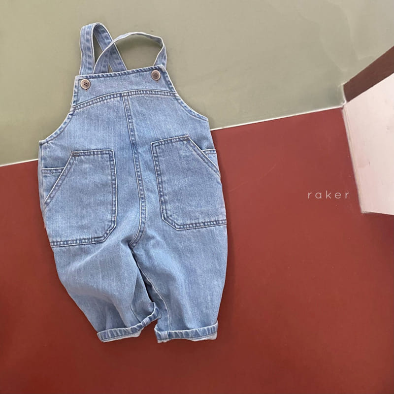 Raker - Korean Children Fashion - #childrensboutique - Bboddo Denim Overalls