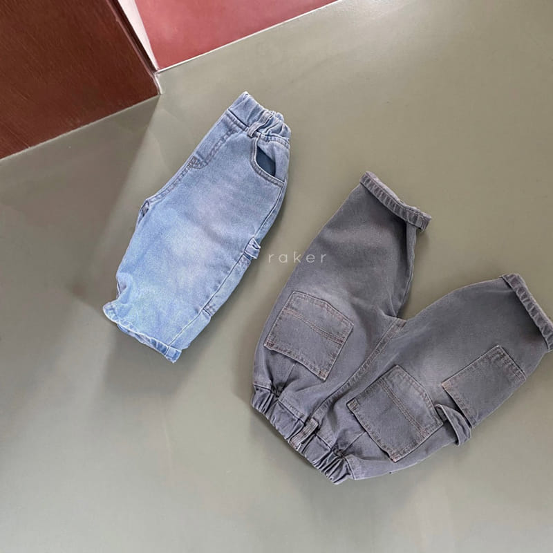 Raker - Korean Children Fashion - #kidsshorts - Retro Jeans Blue - 3