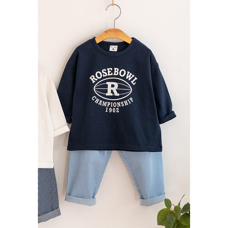 Raykids - Korean Children Fashion - #Kfashion4kids - Rugby Denim Top Bottom Set - 2