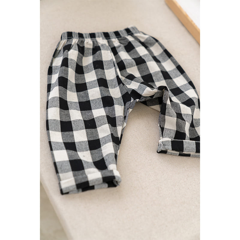 Raykids - Korean Children Fashion - #designkidswear - Big Check Pants - 8