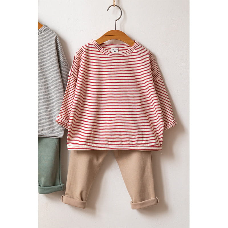 Raykids - Korean Children Fashion - #fashionkids - Small Piping Top Bottom Set - 3