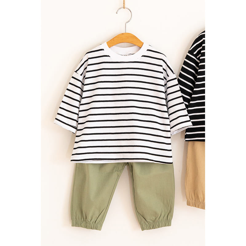 Raykids - Korean Children Fashion - #fashionkids - Mono Marlang Jogger Top Bottom Set - 2