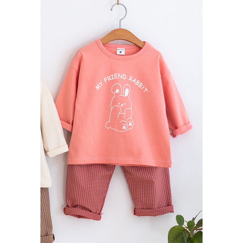 Raykids - Korean Children Fashion - #littlefashionista - Rabbit Top Bottom Set - 2