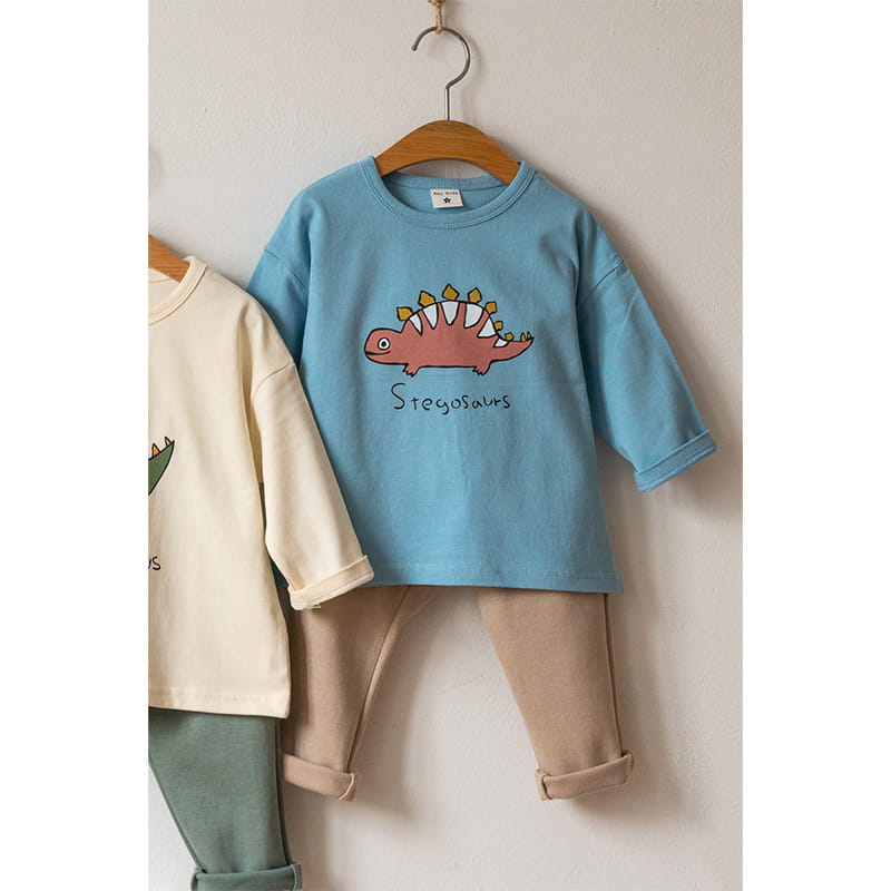 Raykids - Korean Children Fashion - #magicofchildhood - Three Dino Lounge Top Bottom Set - 3