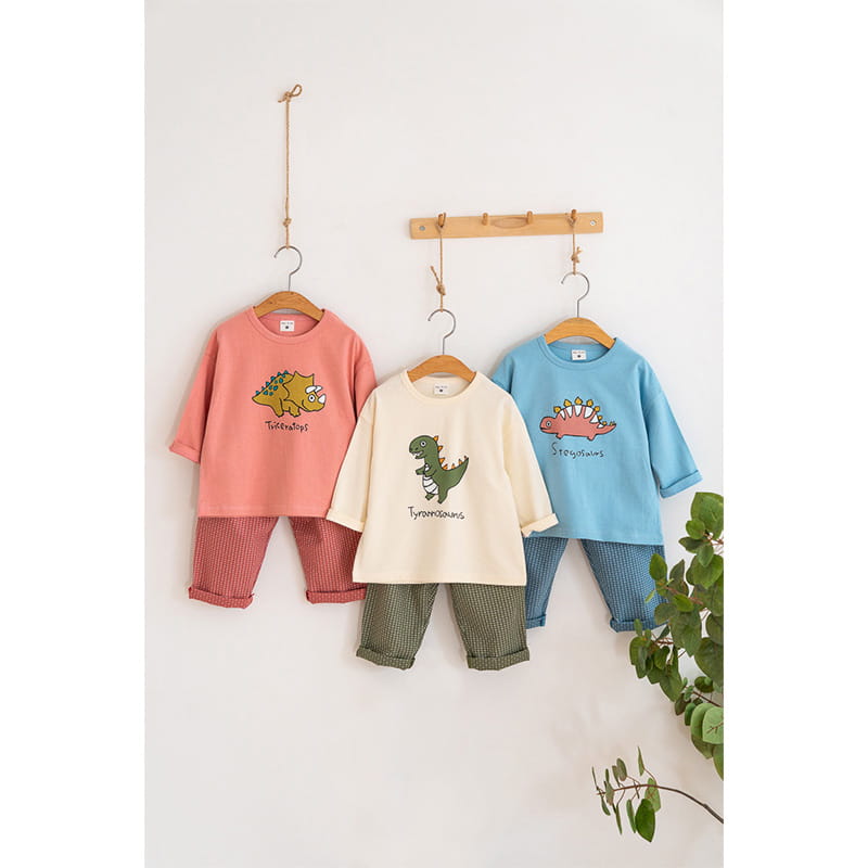 Raykids - Korean Children Fashion - #minifashionista - Three Dino Tee - 6