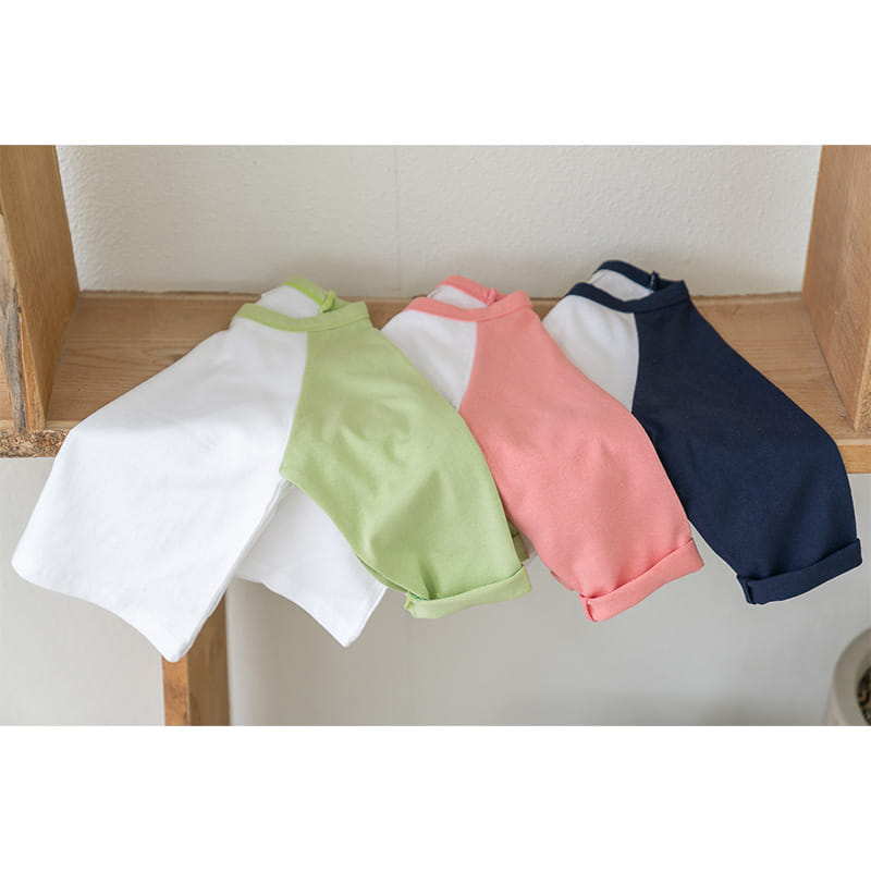 Raykids - Korean Children Fashion - #minifashionista - Three Color Raglan Tee - 3