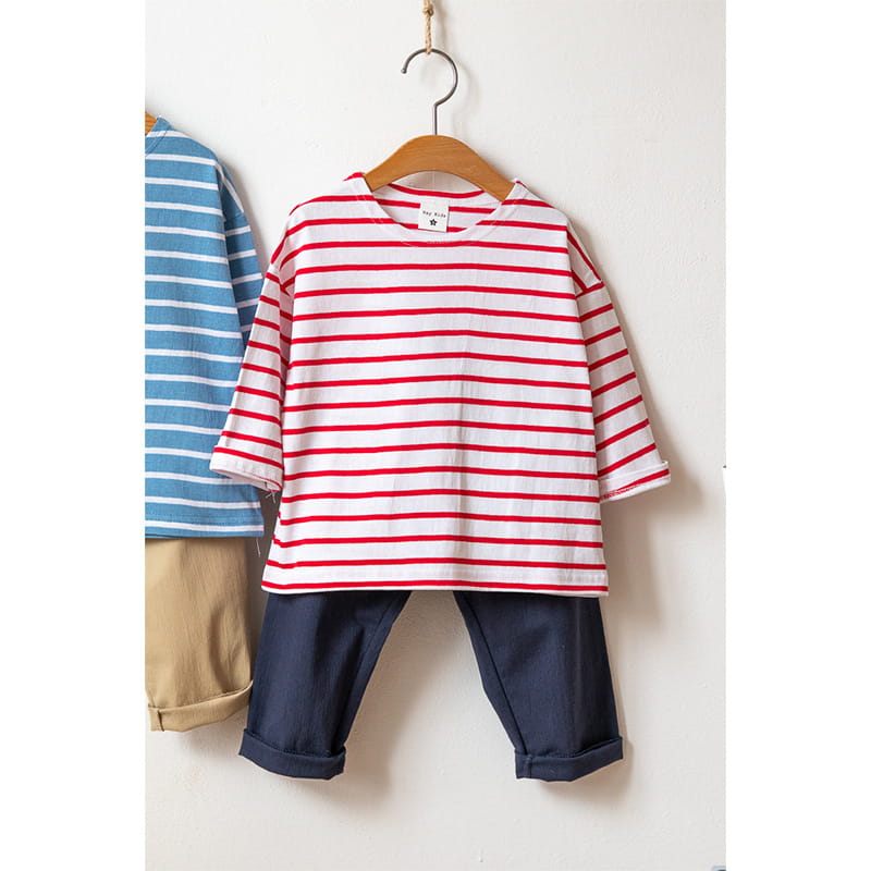 Raykids - Korean Children Fashion - #toddlerclothing - Candy Stripes Tee - 4