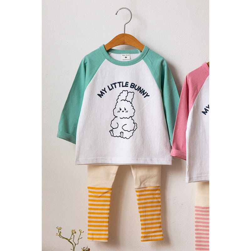 Raykids - Korean Children Fashion - #todddlerfashion - Barnie Top Bottom Set