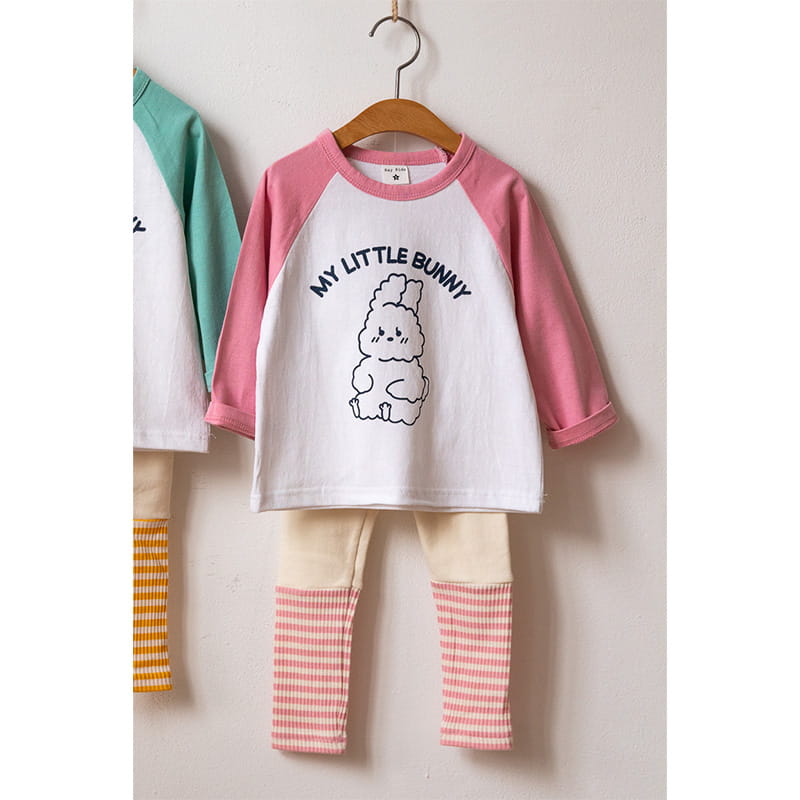 Raykids - Korean Children Fashion - #toddlerclothing - Barnie Top Bottom Set - 2