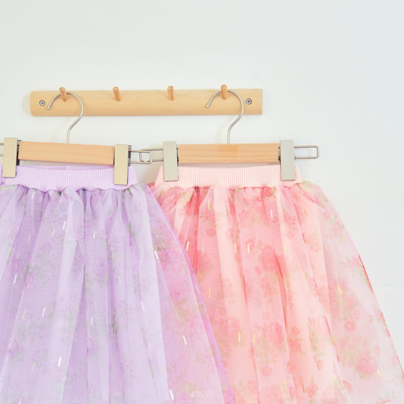 Rica - Korean Children Fashion - #littlefashionista - Chandelier Sha Skirt Leggings - 12