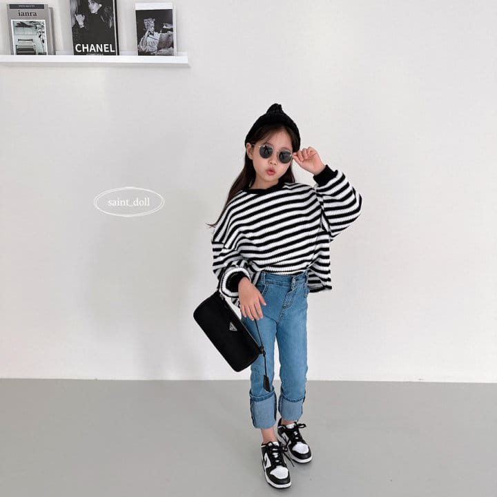 Saint Doll - Korean Children Fashion - #Kfashion4kids - Slim Roll-up Jeans - 6