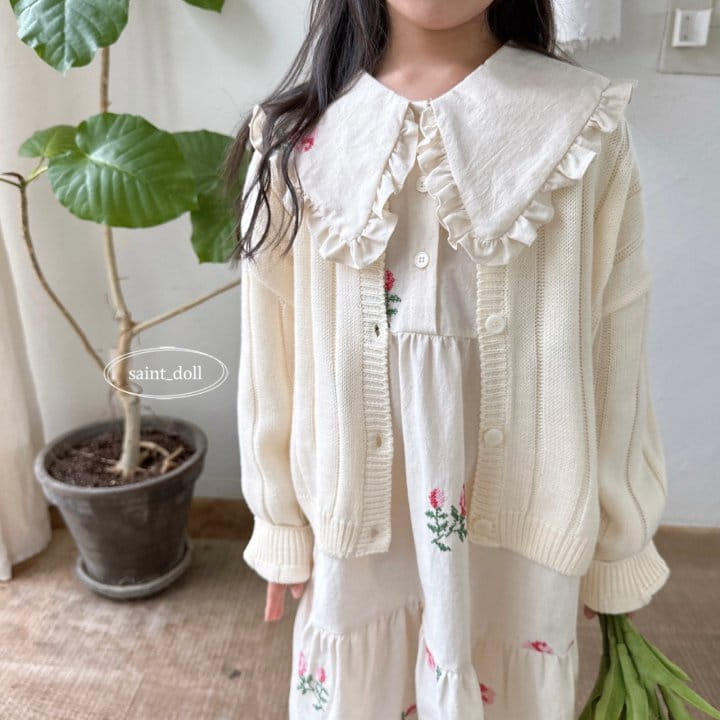 Saint Doll - Korean Children Fashion - #stylishchildhood - Simple Knit Cardigan - 4