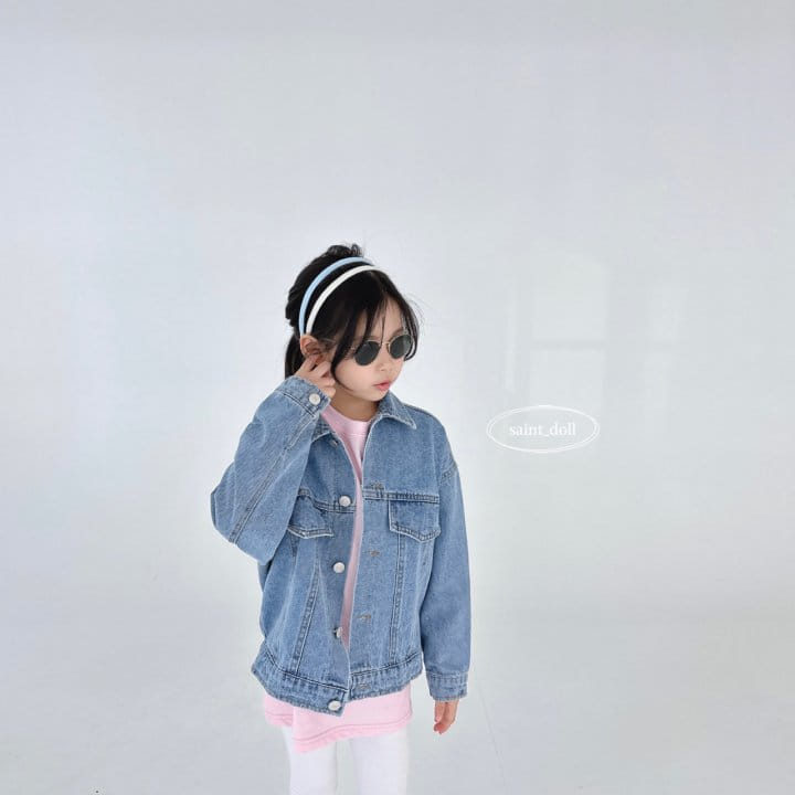 Saint Doll - Korean Children Fashion - #childofig - Vintage Denim Jacket - 3