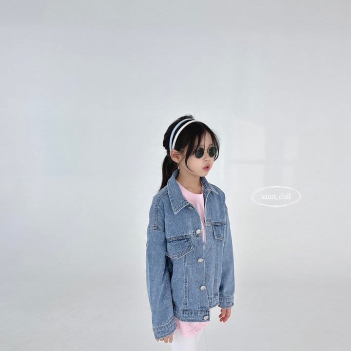 Saint Doll - Korean Children Fashion - #childrensboutique - Vintage Denim Jacket - 5