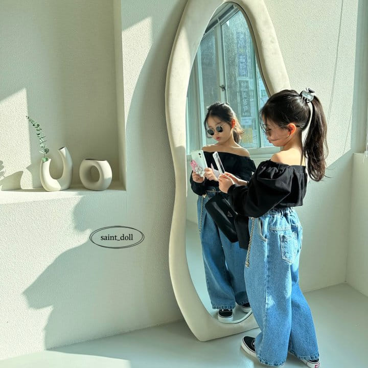 Saint Doll - Korean Children Fashion - #discoveringself - Off Shoulder Sweatshirt - 6