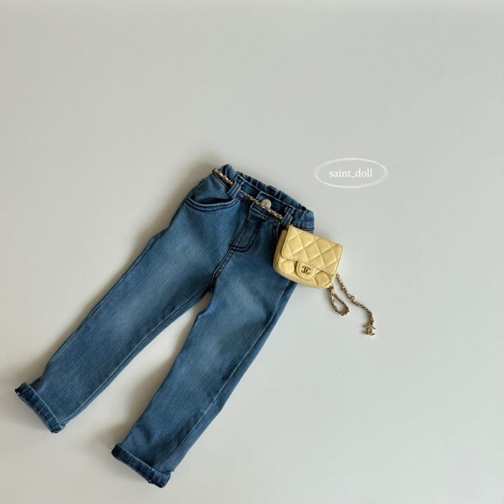 Saint Doll - Korean Children Fashion - #fashionkids - Slim Roll-up Jeans - 2