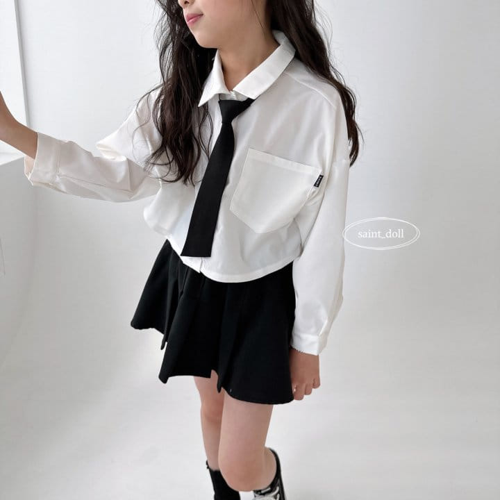 Saint Doll - Korean Children Fashion - #fashionkids - Pocket Crop Shirt - 5