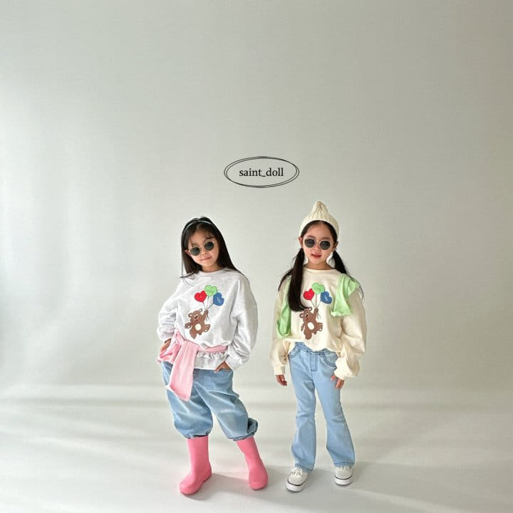 Saint Doll - Korean Children Fashion - #kidsstore - Balloon Bear Sweatshirt - 3