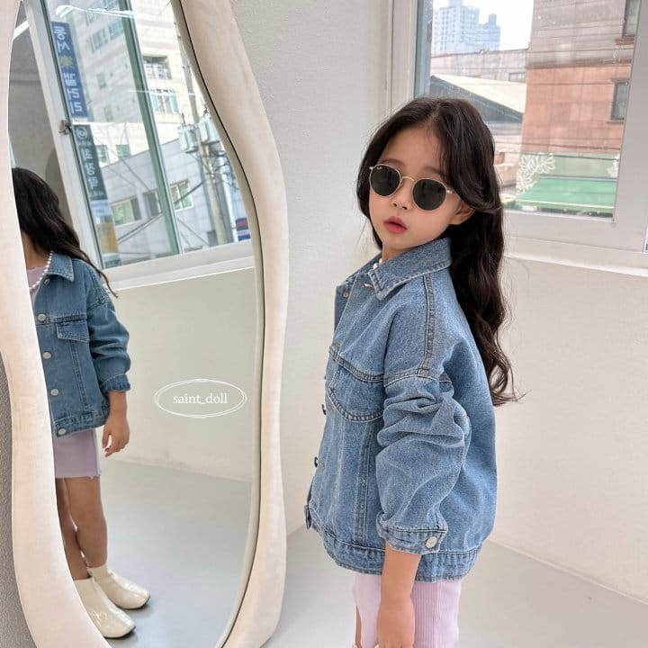 Saint Doll - Korean Children Fashion - #kidzfashiontrend - Vintage Denim Jacket - 11