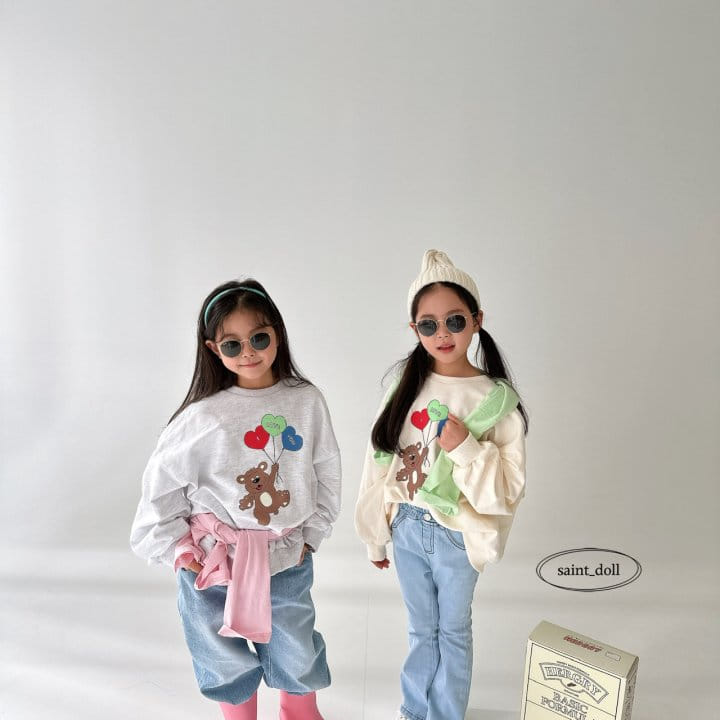 Saint Doll - Korean Children Fashion - #kidsstore - Balloon Bear Sweatshirt - 4