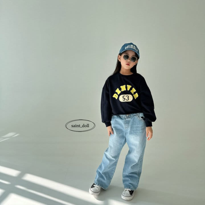 Saint Doll - Korean Children Fashion - #prettylittlegirls - Cat Wide Jeans - 2