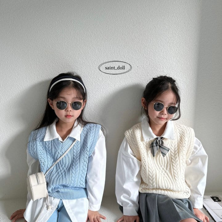 Saint Doll - Korean Children Fashion - #todddlerfashion - Twist Vest - 5