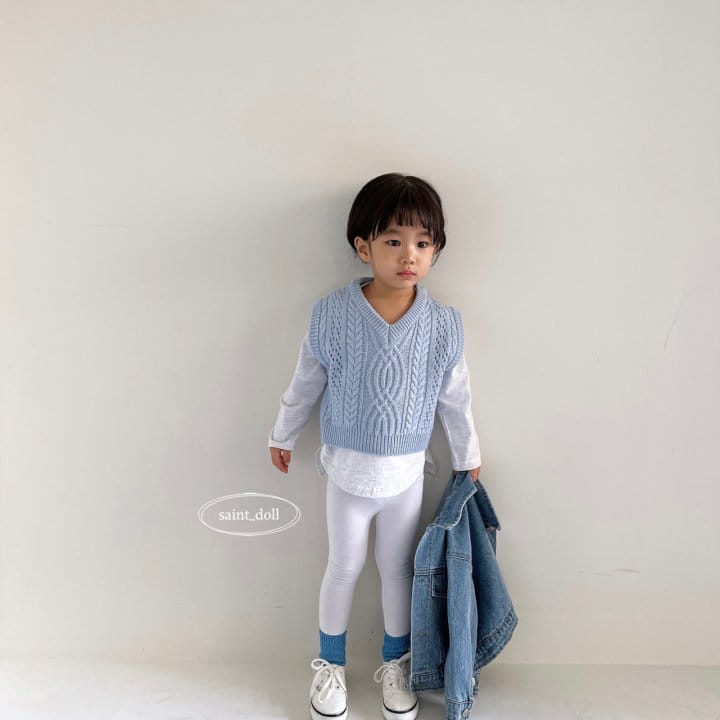 Saint Doll - Korean Children Fashion - #todddlerfashion - Front U Neck Tee - 9