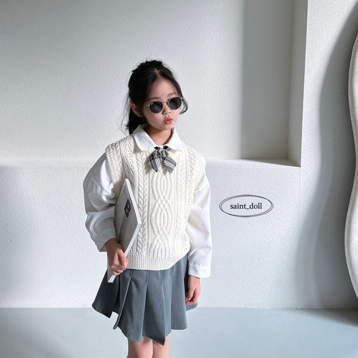 Saint Doll - Korean Children Fashion - #toddlerclothing - Twist Vest - 6