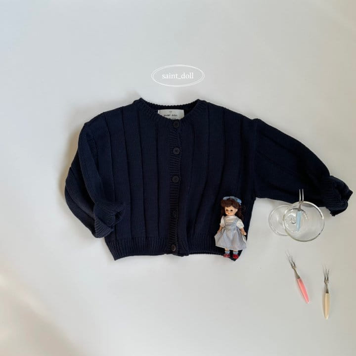 Saint Doll - Korean Children Fashion - #toddlerclothing - Simple Knit Cardigan - 2