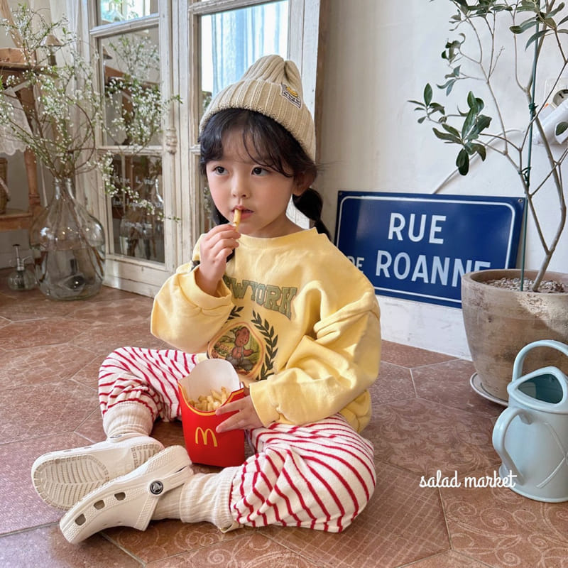 Salad Market - Korean Children Fashion - #todddlerfashion - Lulu Terry Pants - 11