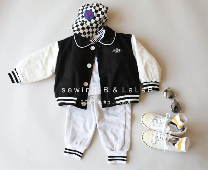 Sewing B - Korean Children Fashion - #Kfashion4kids - Piping Top Bottom Set - 2