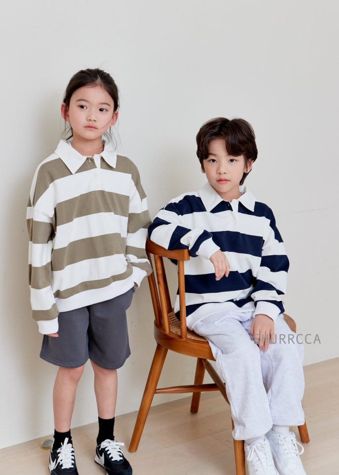 Shurrcca - Korean Children Fashion - #Kfashion4kids - Collar Sweatshirt - 12