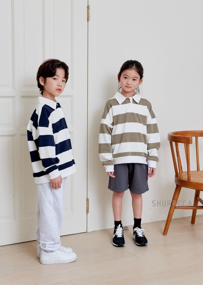 Shurrcca - Korean Children Fashion - #discoveringself - Collar Sweatshirt - 7