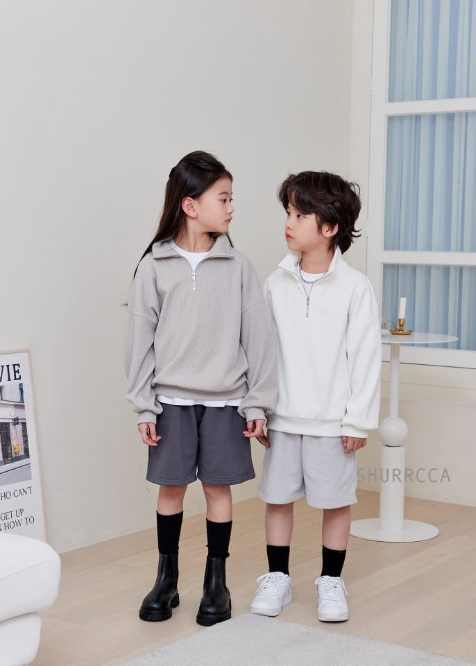 Shurrcca - Korean Children Fashion - #fashionkids - Loui Short Zip-up Sweatshirt - 3